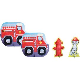 Fire Truck Center Piece Decoration Kit