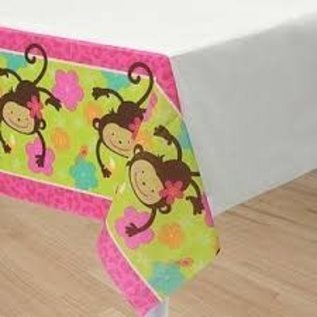 Monkey (Pink) Tablecover 54" x 96"