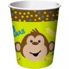 Monkey 9oz. Paper Cups