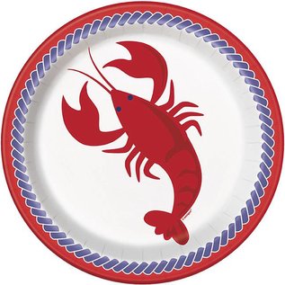 Nautical Lobster 9" Plates