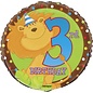 18" Jungle Party 3rd Birthday Foil Balloon