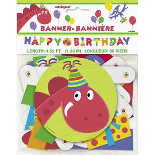 Dinosaur Jointed Happy Birthday Banner