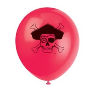 12" Bounty Pirate Printed Latex Balloons