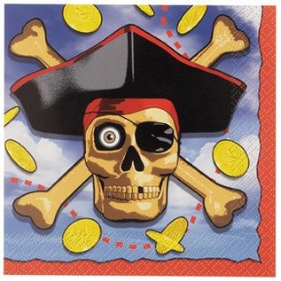 Bounty Pirate Beverage Napkins