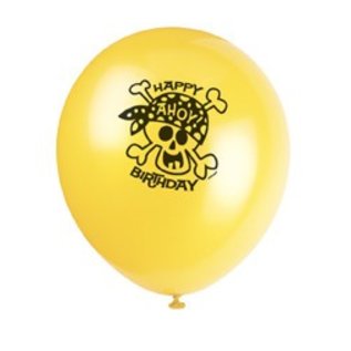 12" Pirate Fun Printed Latex Balloons