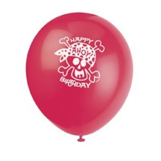 12" Pirate Fun Printed Latex Balloons
