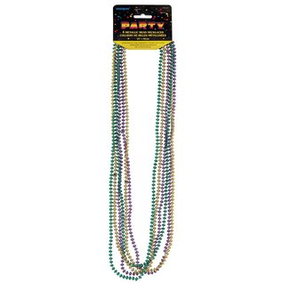 Beaded Necklaces (Green / Gold/ Purple)