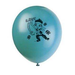 12" Jake the Neverland Pirate Printed Latex Balloons