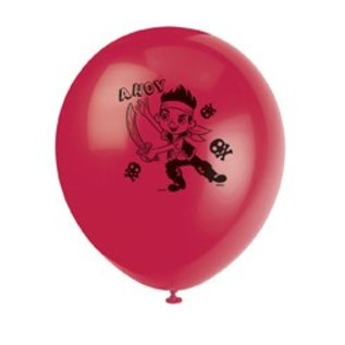 12" Jake the Neverland Pirate Printed Latex Balloons