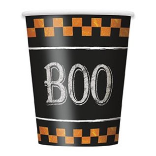 Halloween Checkered 9oz. Paper Cups