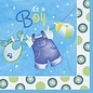 Baby Shower Blue Clothes Pins Luncheon Napkins