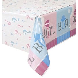 Gender Reveal Baby Shower Tablecover 54" x 84"