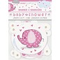 Baby Shower Pink Elephants Jointed Banner