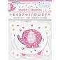 Baby Shower Pink Elephants Jointed Banner
