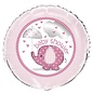 18" Baby Shower Pink Elephants Foil Balloon