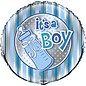 18" "ITS A BOY" Bottle Baby Shower Foil Balloon