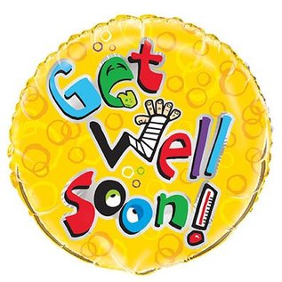 18" Get Well Soon Foil Balloon