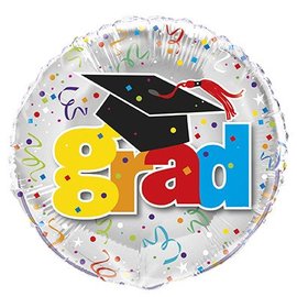 18" Grad with Cap Foil Balloon