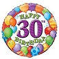 18" Happy 30th Birthday Foil Balloon