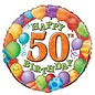 18" Happy 50th Birthday Foil Balloon