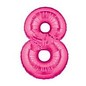 40" Jumbo (Hot Pink) Number Foil Balloons