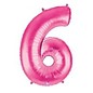 40" Jumbo (Hot Pink) Number Foil Balloons