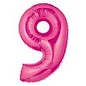 40" Jumbo (Hot Pink) Number Foil Balloons