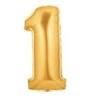 40" Jumbo (Gold) Number Foil Balloons