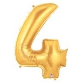 40" Jumbo (Gold) Number Foil Balloons