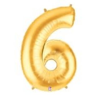 40" Jumbo (Gold) Number Foil Balloons