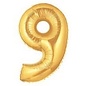 40" Jumbo (Gold) Number Foil Balloons