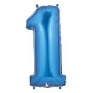 40" Jumbo (Blue) Number Foil Balloons