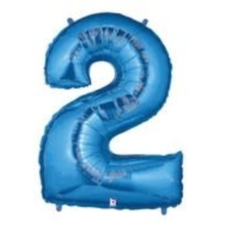 40" Jumbo (Blue) Number Foil Balloons