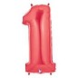 #1 Jumbo Number (Red) Foil Balloon