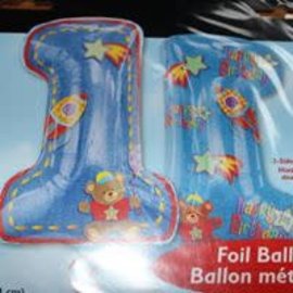28" Boy #1 Foil Balloon