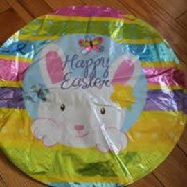 18" Easter White Bunny Foil Balloon