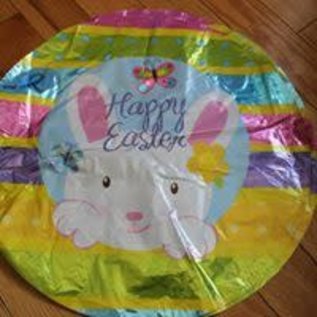 18" Easter White Bunny Foil Balloon