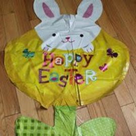 42" Easter Bunny In Flower Foil Balloon
