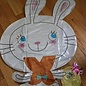 42" Easter Bunny With Basket Foil Balloon