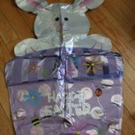 31" Easter Bunny in Basket Foil Balloon