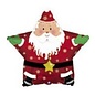 18" Christmas Santa Star Foil Balloon