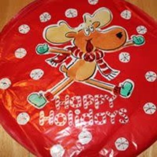 18" Christmas Moose Foil Balloon