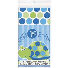1st Birthday Turtle Tablecover 54" x84"