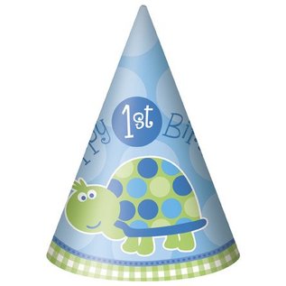 1st Birthday Turtle Party Hats