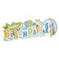 1st Birthday Blue Safari 3D Table Center Piece