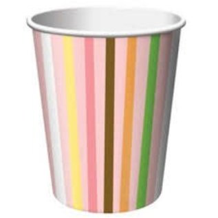 1st Birthday Pink Safari Animals 9oz. Paper Cups