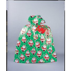 Christmas Gift Bags (Jumbo Plastic) Santa / Snowman (36" X 44")