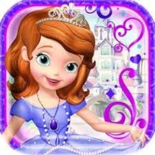 Sofia The First 9" Plates