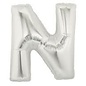 40" Letter N Silver