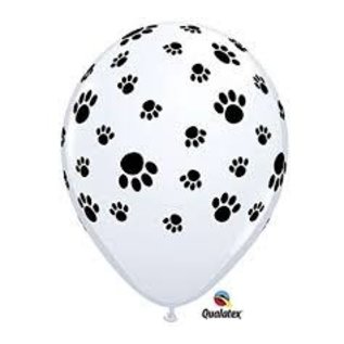 Latex 12" Balloons - Paw Printed (Sold Indvidually)